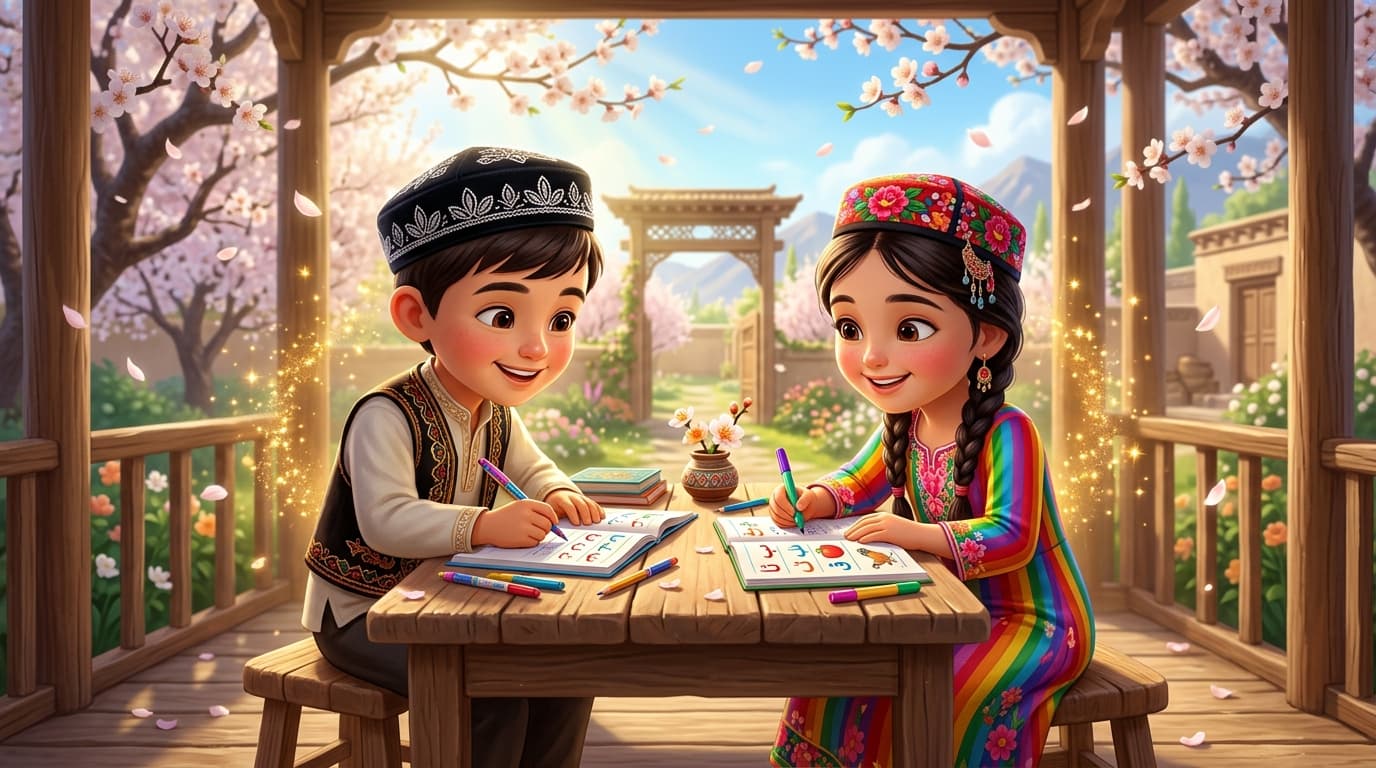 Uygur Elifbesi Yazma ve Çalışma Kitabı (PDF)